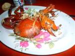 Baked crab with rock salt...